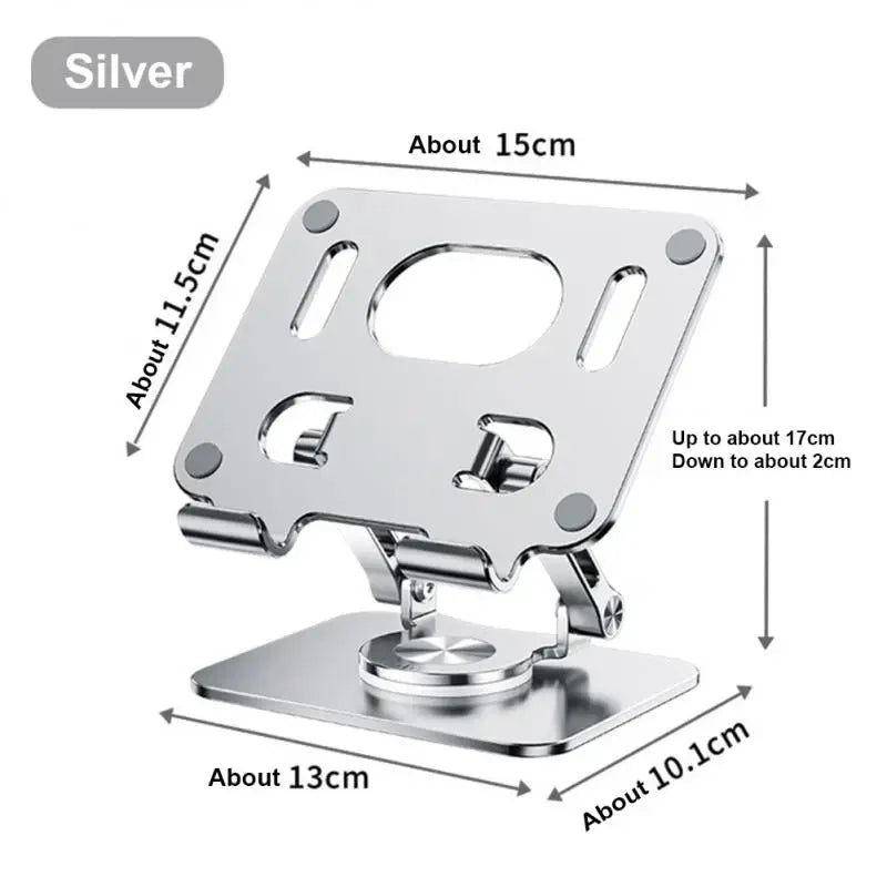360┬░ Rotation Tablet Stand for iPad, Adjustable Foldable Tablet Holder,Aluminum Phone Stand Compatible with iPad Pro/ A