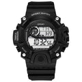 Fashion Men's Watch Sports Electronic Wristwatch Large dial Multifunctional Waterproof Luminous Alarm Kids Male's Milita